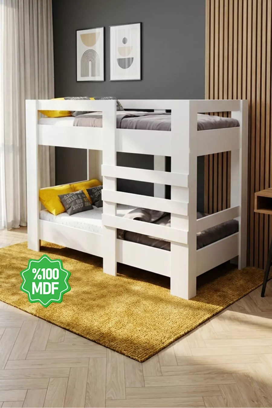 Lits superposés Mdf compatibles avec matelas Star  -1