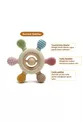 Anneau de dentition pour bébé (DENTIER DE COULEUR BEIGE)