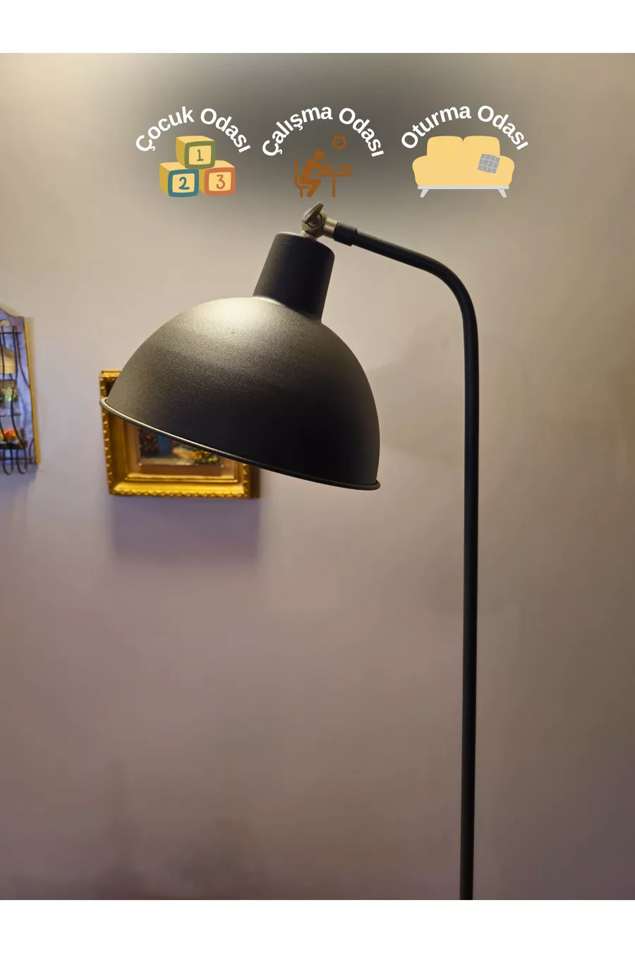 Dolce Lampadaire au sol de luxe avec corps en métal jaune-noir