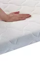 Matelas pour bébé en mousse lavable avec housse naturelle en coton