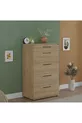 Commode Trendline 5 tiroirs - Chêne Florida cm