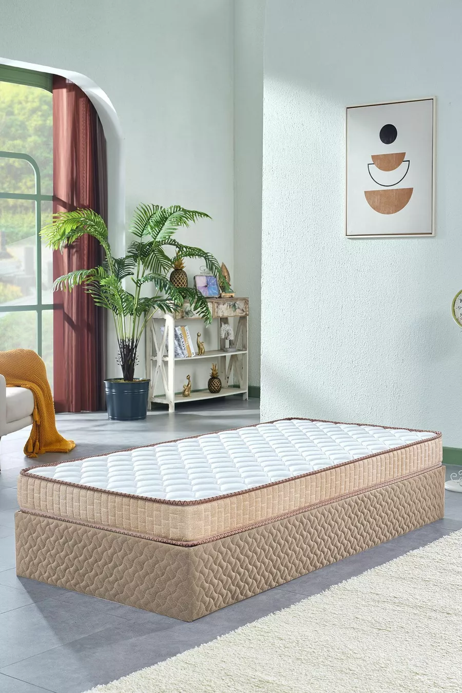 Lit en mousse entièrement orthopédique Mrs. Lotus Lux, lit pour bébé, lit évolutif