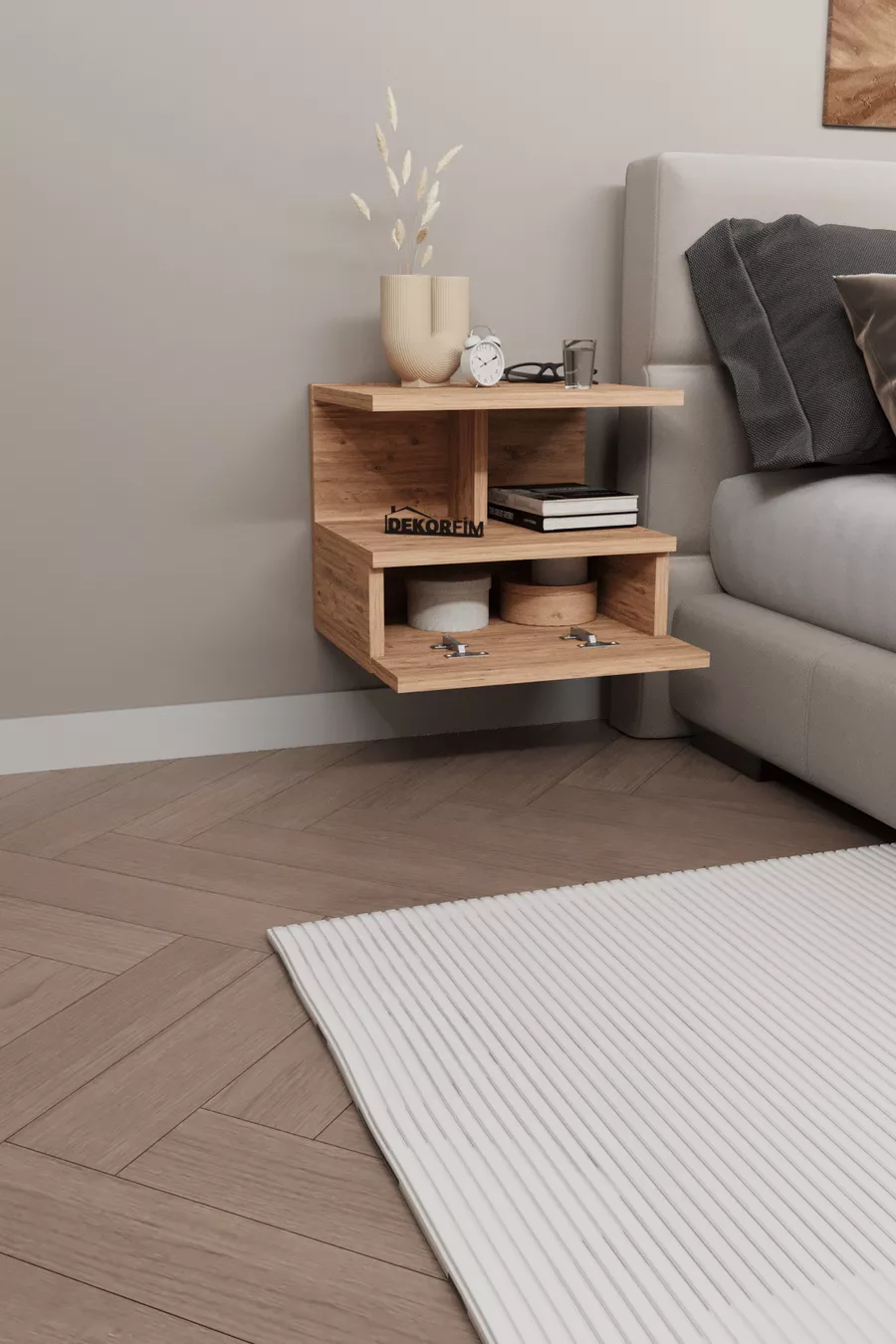 Table de chevet murale pour climatisation
