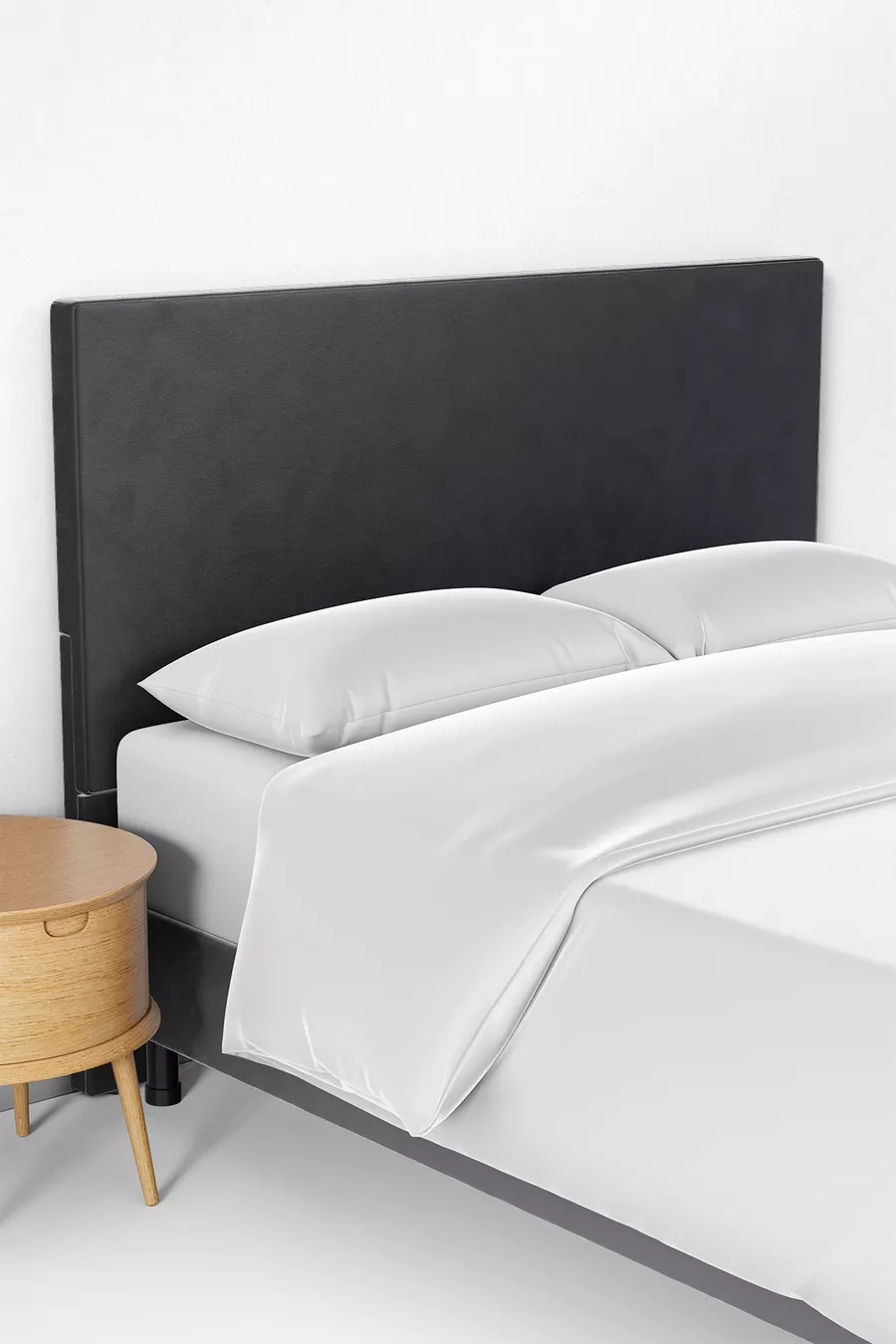 Tissu uni gris anthracite pour housse de tête de lit et sommier