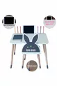 Ensemble Table et Chaise pour Activité Enfant 1, 2-6 ans - Surface avec Espace pour Tablette, Porte-stylo et Fonction Effaçable