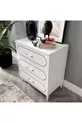 Commode moderne à 3 tiroirs Hayal blanche - Entièrement en MDF de qualité 1