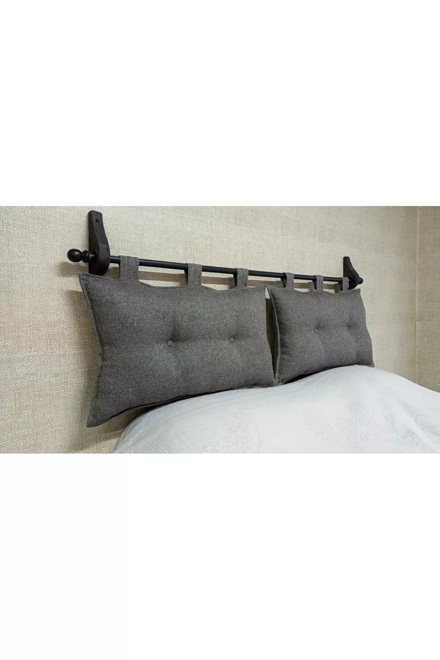 Tête de lit pour lit double avec sommier