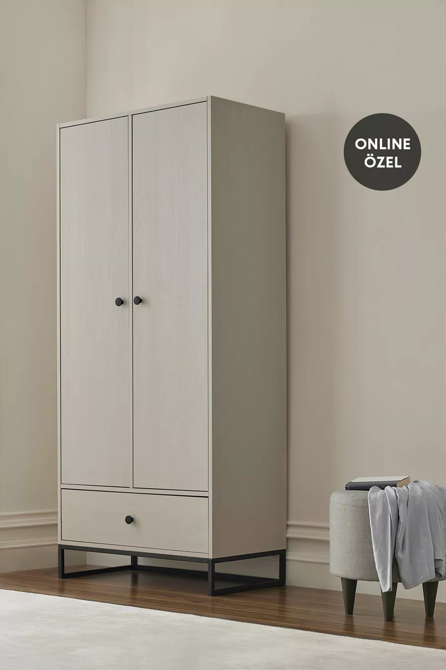 Armoire à 2 portes Kalinsta - Blanc