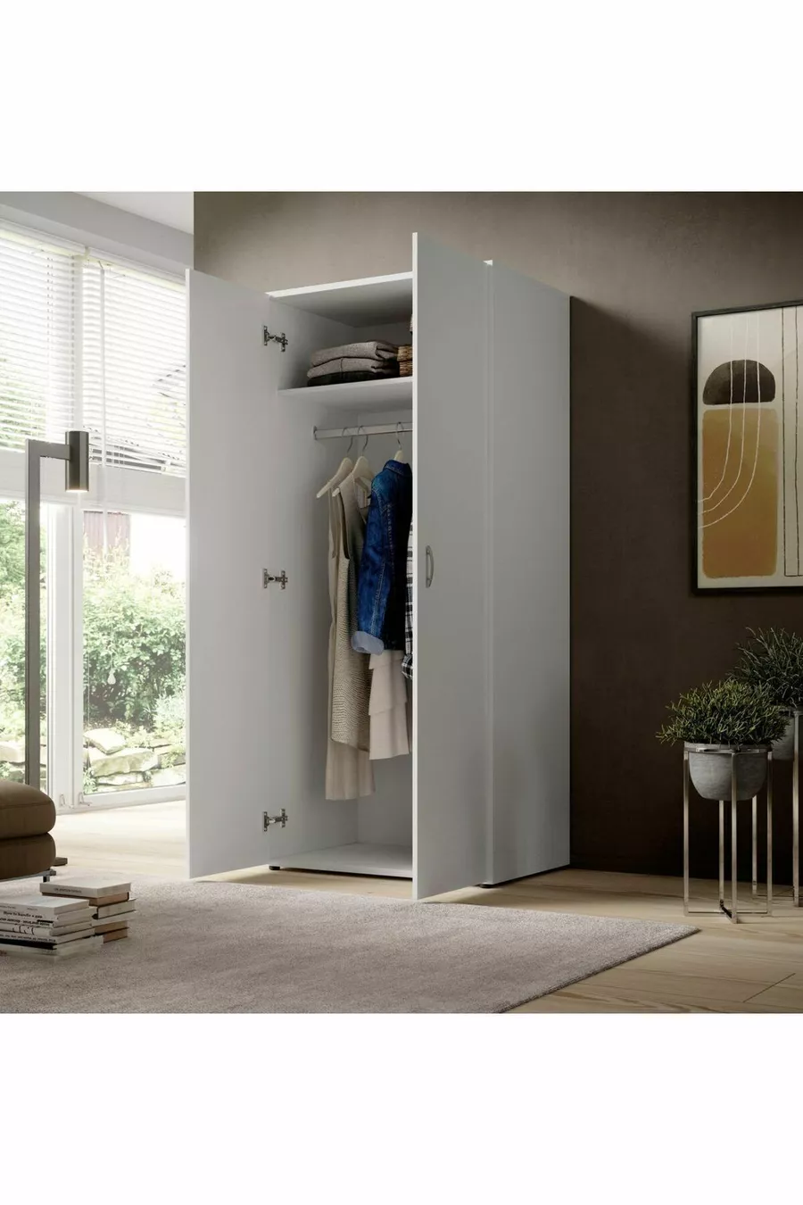 Armoire à 2 portes, placard très pratique