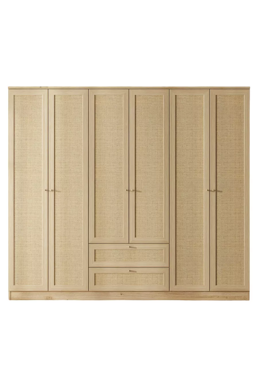 Armoire Baru à 6 portes et 2 tiroirs