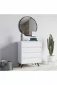 Commode Suvera à 4 tiroirs Blanc