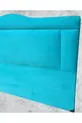 Titre DK Lit Simple Tissu Turquoise Plume Modèle Sculpté Fait Main