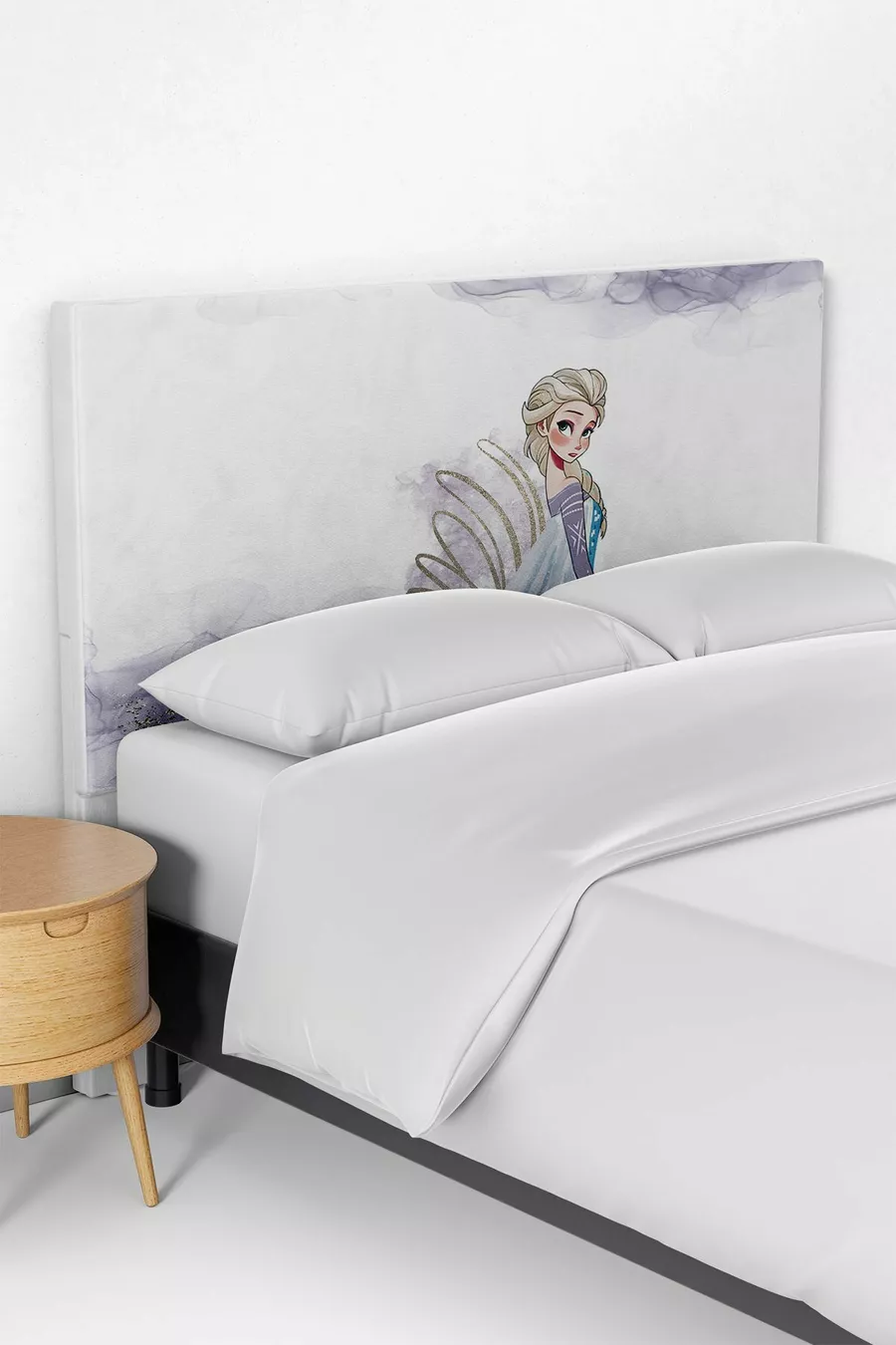 Housse de tête de lit et sommier pour chambre d'enfant à motif Elsa