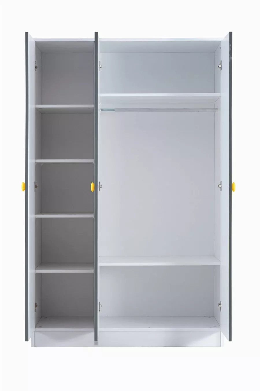 Lits superposés, Lit superposé Metris avec bureau et armoire à 3 portes