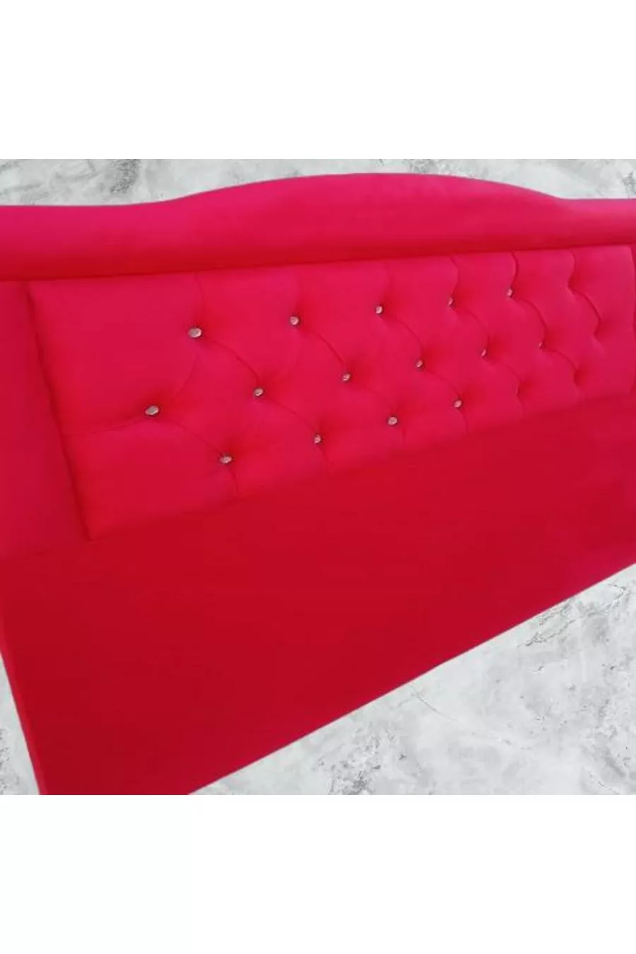 Titre DK Double  Rouge Tissu Baby Face Rembourré Matelassé Fait Main