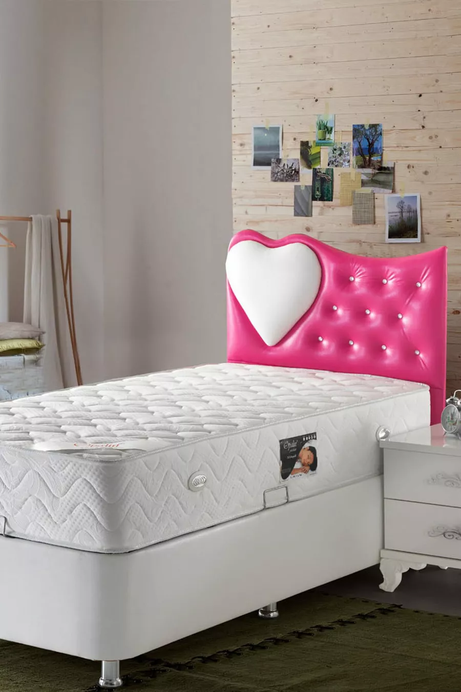 Matelas orthopédique à ressorts en tissu coton Luxe Matelas orthopédique à ressorts Lit simple Lits pour bébés et enfants
