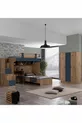 Ranza, Lit superposé Riva avec lit, bureau, armoire à 3 portes et 2 matelas Confort