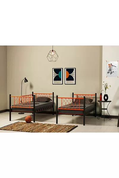 DZGN HOME METİS CHAMBRE D'ENFANT LIT SUPERPOSÉ ET CADRE DE LIT EN MÉTAL - x CM