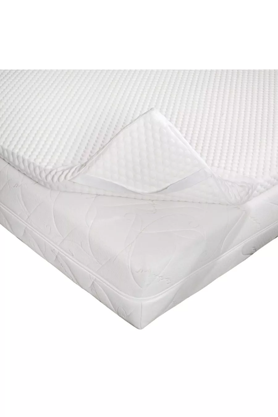 Matelas orthopédique en visco de 7 cm avec couvre-oreiller zippé offert