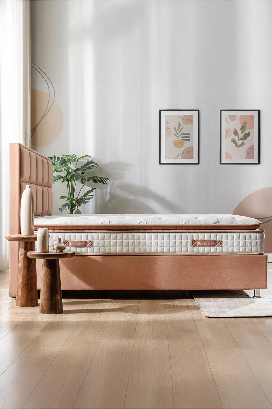 Matelas à ressorts original ultra orthopédique Touch Brown avec coussin (cm)