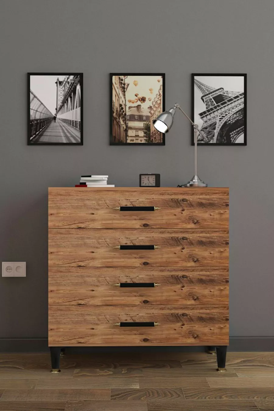 Commode Mélodie en pin