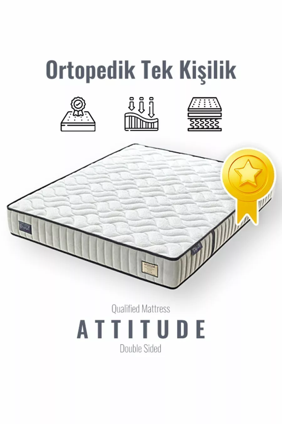 Matelas orthopédique Attitude à soutien spinal pour une personne