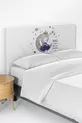 Housse de tête de lit pour lit coffre chambre d'enfant assise en violet