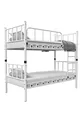 Chambre d'enfant Zambak avec lits superposés et lit métallique blanc