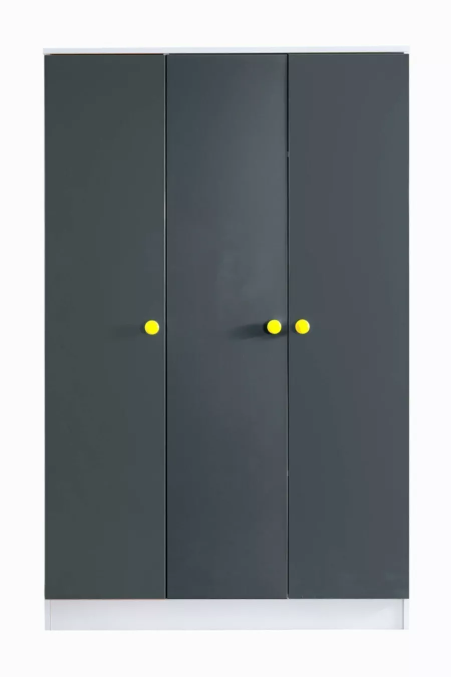 Lit superposé, armoire 3 portes Metris avec lit superposé junior