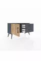 Commode Arges à une étagère, 2 tiroirs et une porte, Anthracite-Sapin/Anthracite