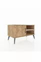 Commode Hyperion à 2 étagères avec une porte en pin-pin / pierre de lune