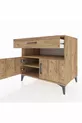 Commode Kronos 2 étagères, 1 tiroir, 2 portes, Pin-Pin