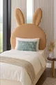 Tête de lit, peluche marron clair, tête de lit pour lit simple, tête de lit en peluche de lapin