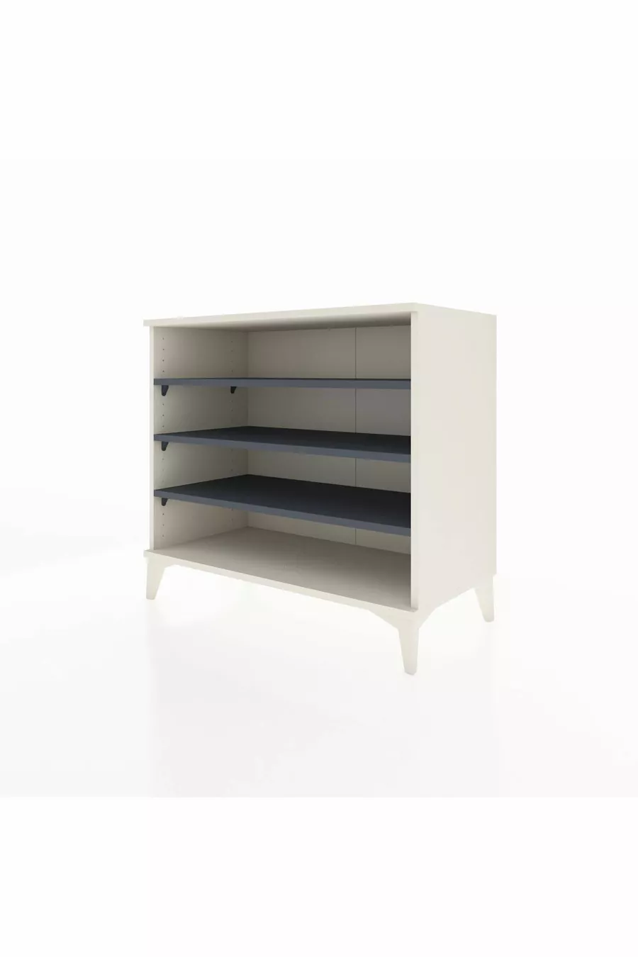 Commode Hyperion 3 étagères Pierre de lune-Anthracite