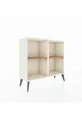Commode Arges à 2 étagères Pierre de lune-Pierre de lune/Pin