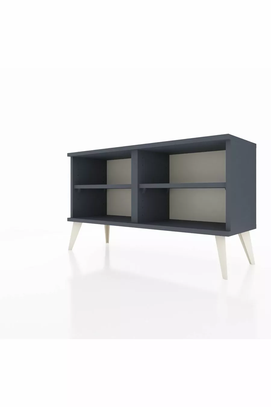 Commode Arges 2 étagères Anthracite-Anthracite