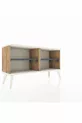 Commode Arges à 2 étagères Pin-Ayatş/Anthracite