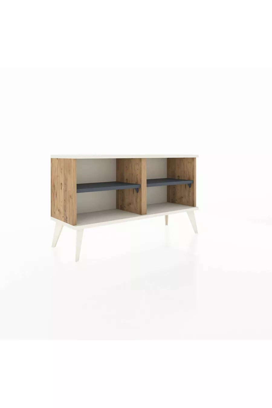 Commode Arges à 2 étagères Pin-Ayatş/Anthracite