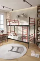 Lits superposés Trend compatibles avec matelas rouge Métal démontable