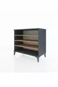 Commode Hyperion 3 étagères Anthracite-Pin