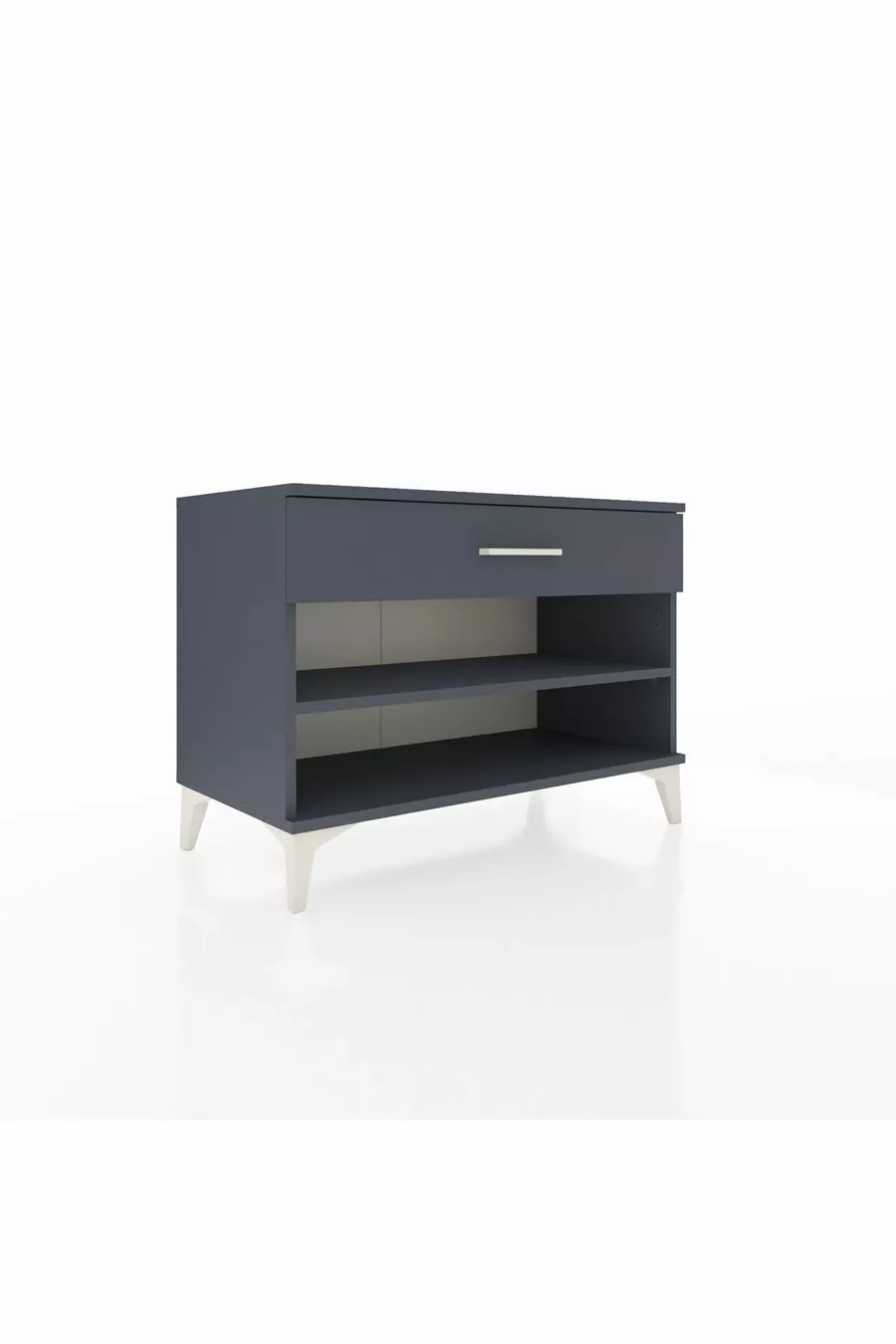 Commode Hyperion à une étagère et un tiroir, anthracite-anthracite