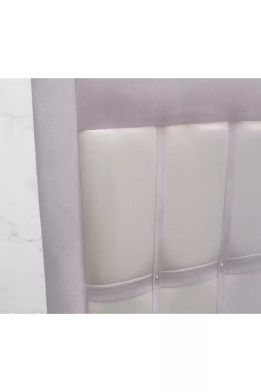 Titre DK Double Personne Tissu Plume de Poule Modèle Windows Lilas Clair Couleur Crème