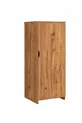Lit superposé, litera avec armoire et bureau, noyer foncé, 1 matelas Comfort