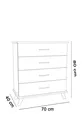 Commode à 4 tiroirs
