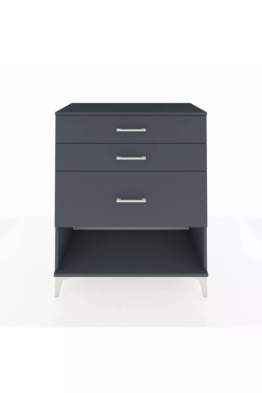 Commode Hyperion 3 tiroirs Anthracite-Anthracite