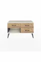 Commode Arges 3 tiroirs Anthracite-Gris pierre / Pin