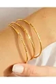 Bracelet Ajda en cristal à motif plaqué or  carats, prix pour 1 pièce