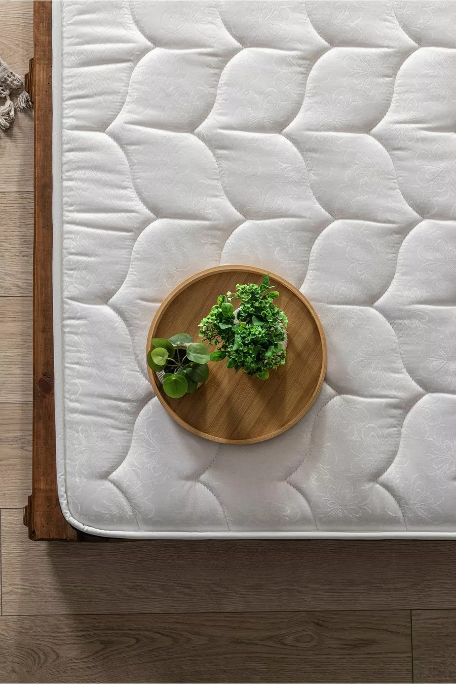 Matelas avec coussin en mousse à plumes d'oiseau, entièrement orthopédique, 8 cm (±1 cm)