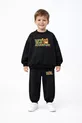 Super Bear Adventure Ensemble de survêtement unisexe pour enfants, oversize avec imprimé Super Bear, sans molleton