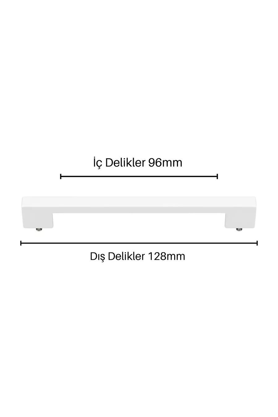 poignée de meuble pont  mm plastique blanc poignée d'armoire  pièce poignée armoire vis incluse